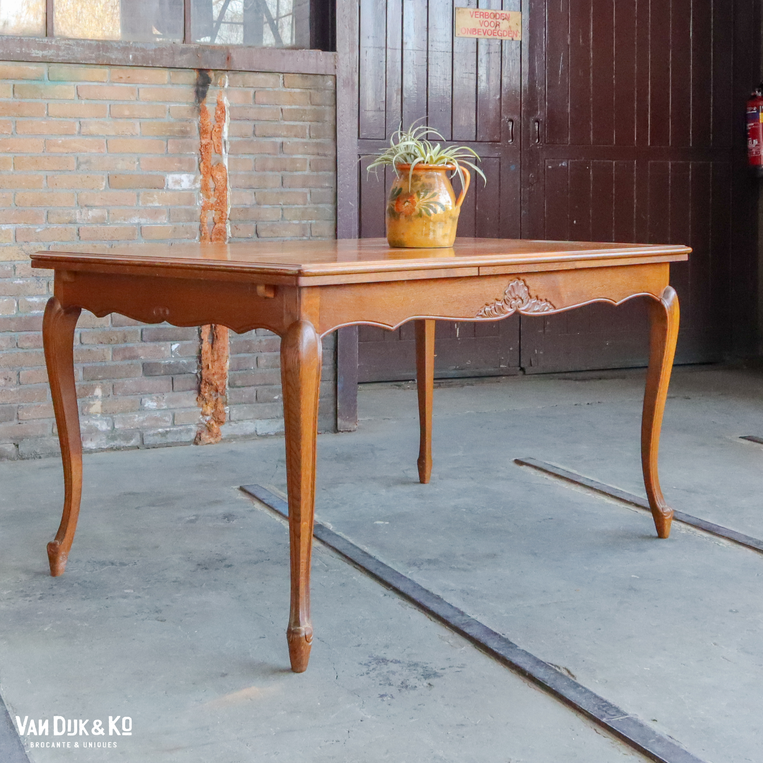 Vintage uitschuifbare tafel