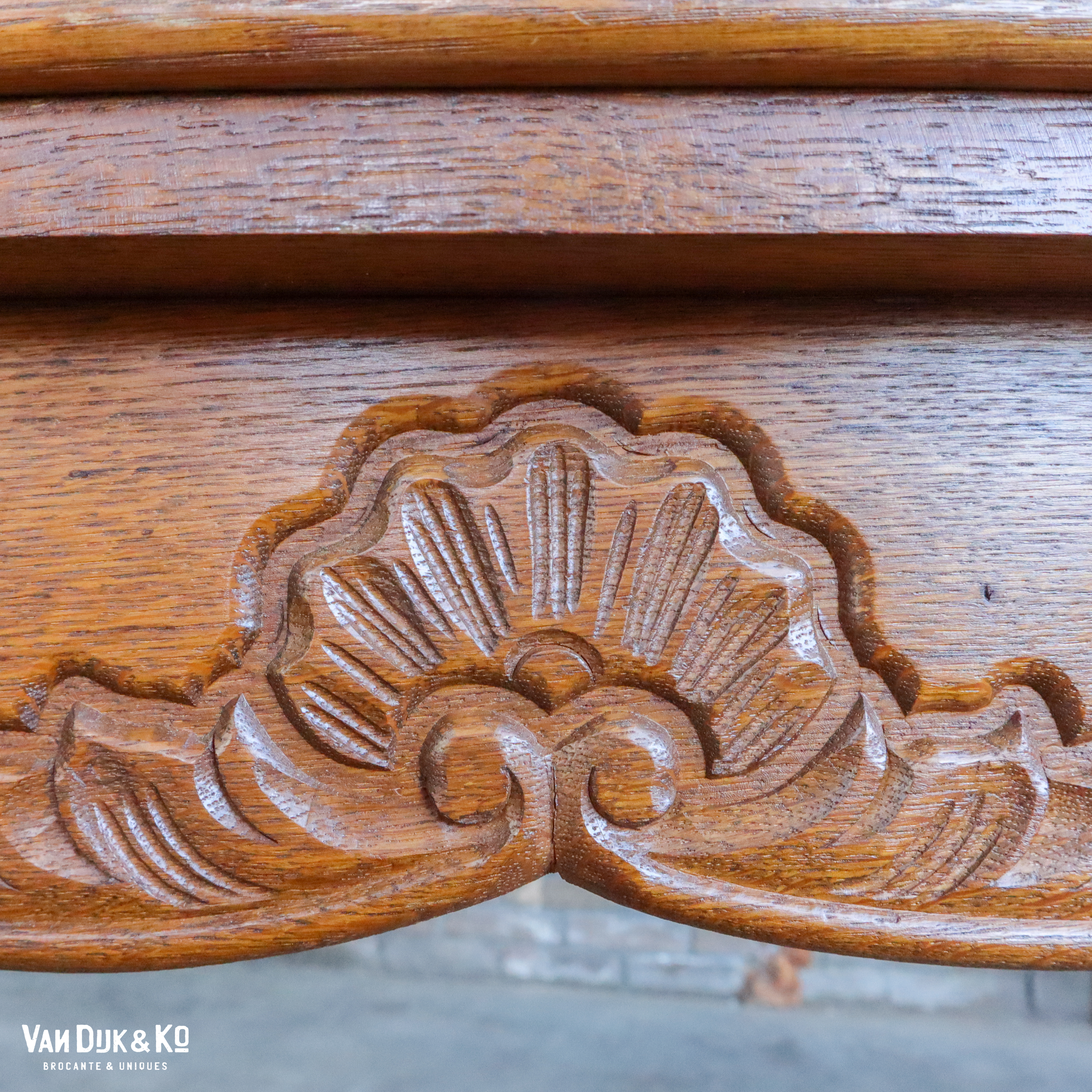 Vintage uitschuifbare tafel - Afbeelding 8