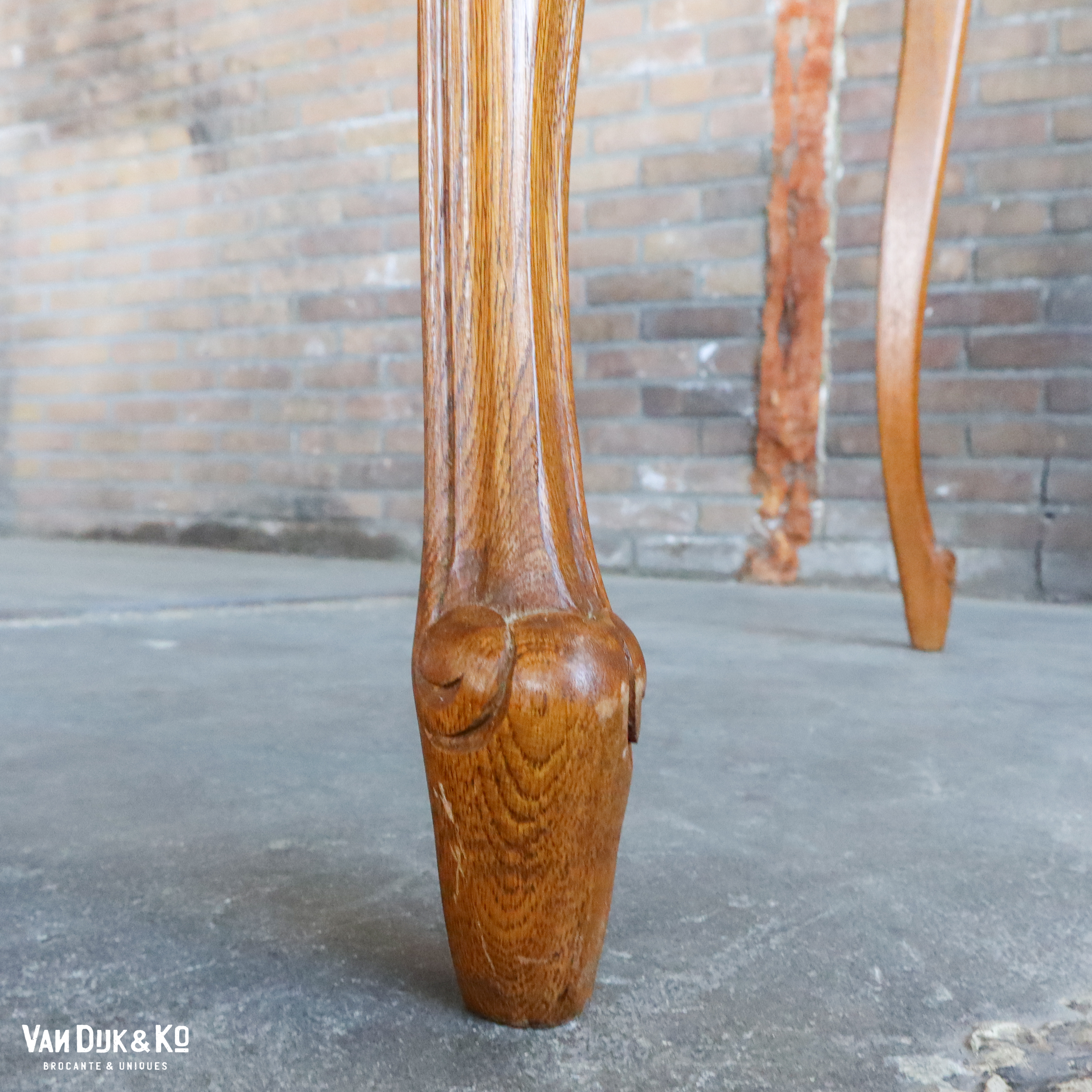Vintage uitschuifbare tafel - Afbeelding 10