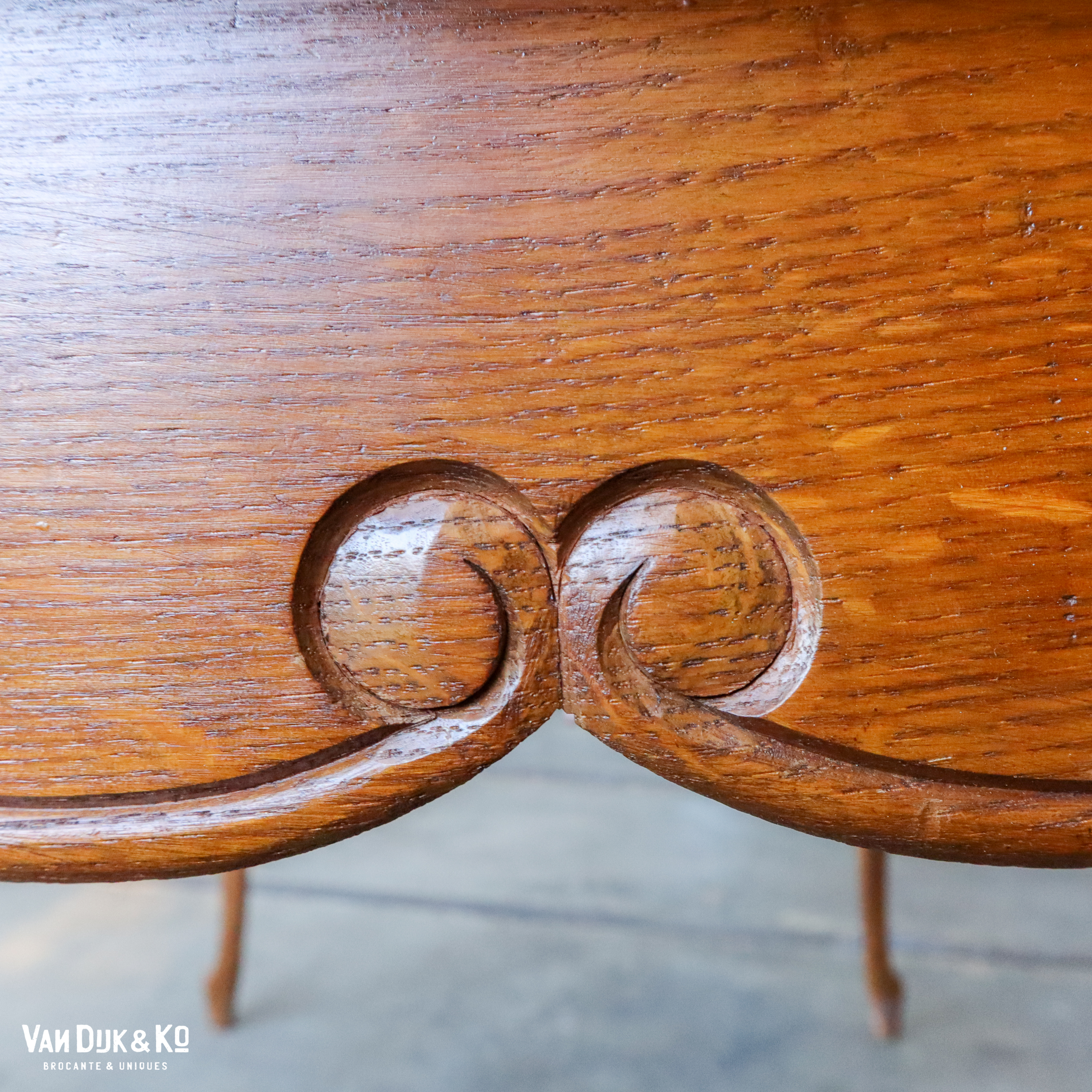 Vintage uitschuifbare tafel - Afbeelding 7