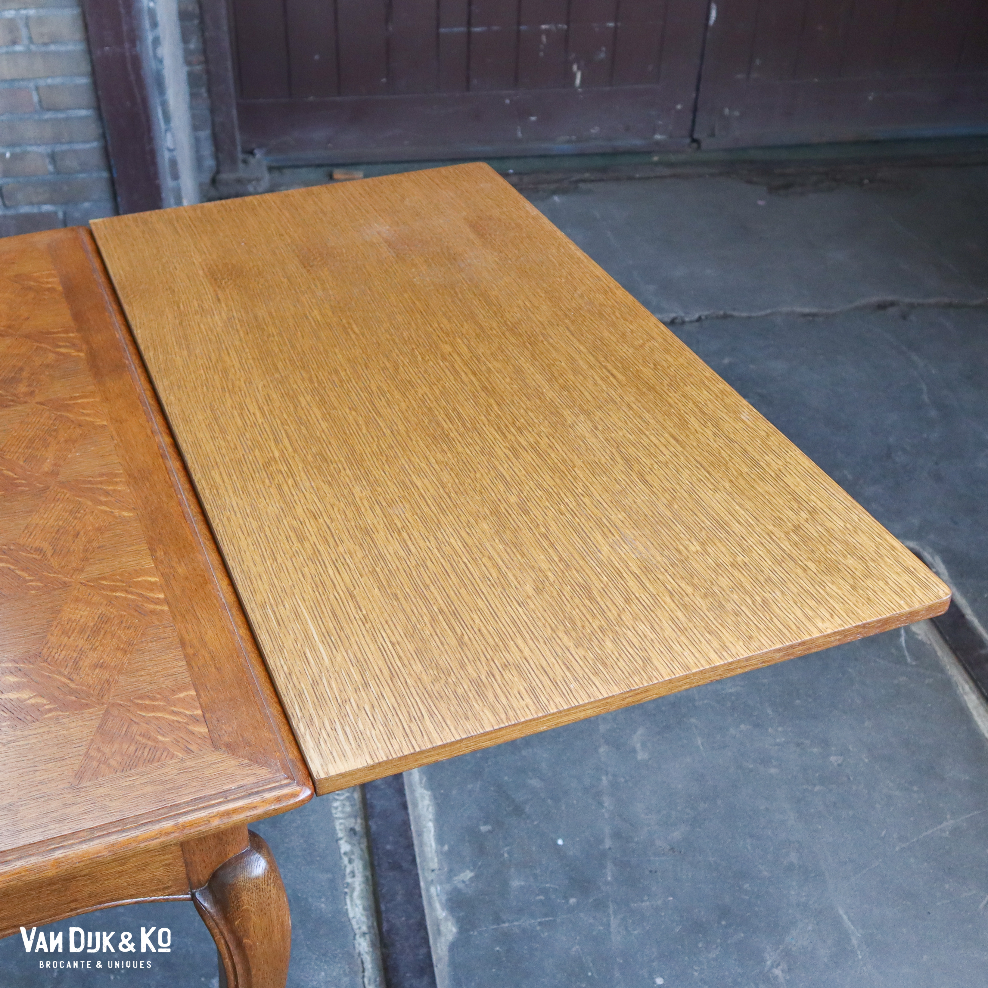 Vintage uitschuifbare tafel - Afbeelding 5