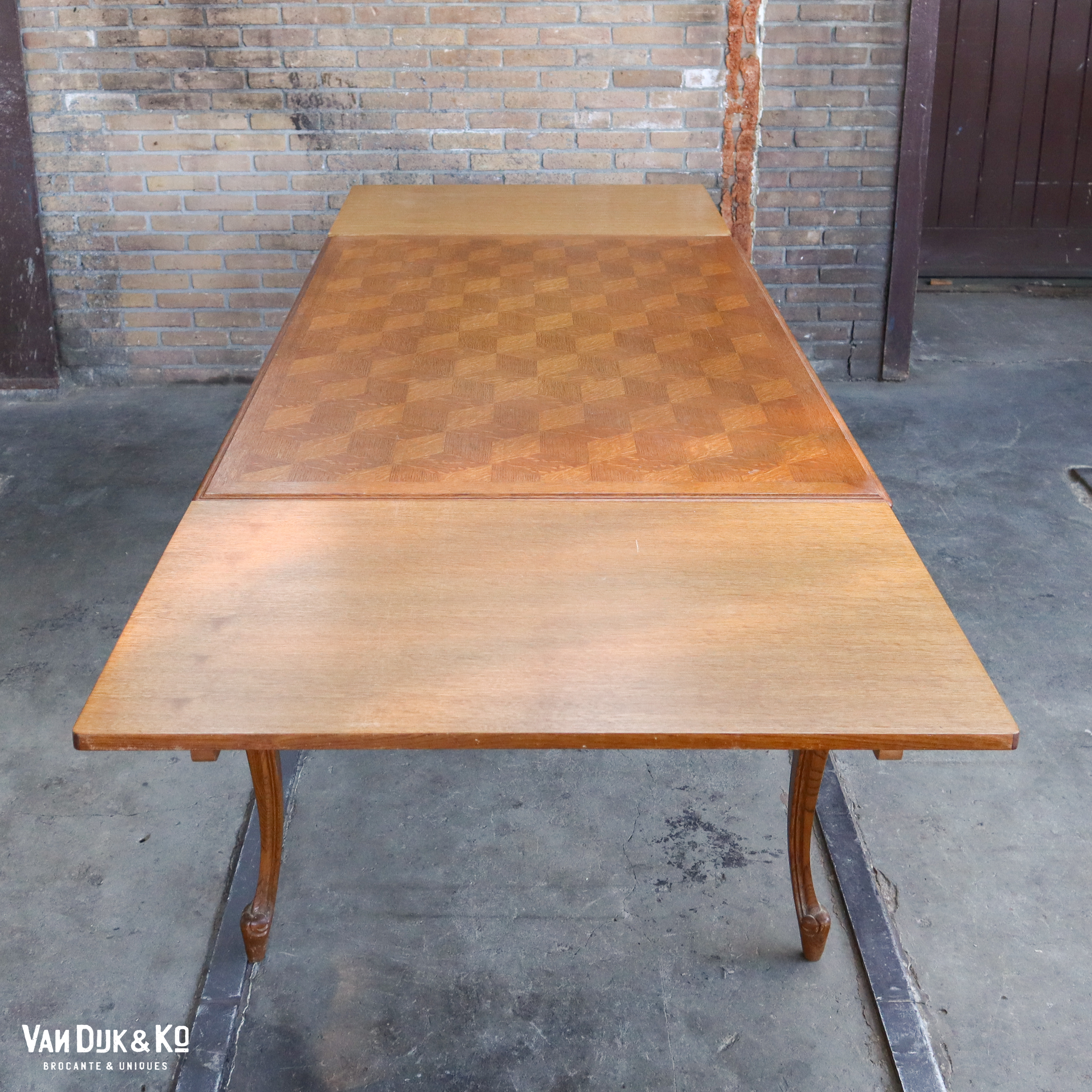 Vintage uitschuifbare tafel - Afbeelding 4