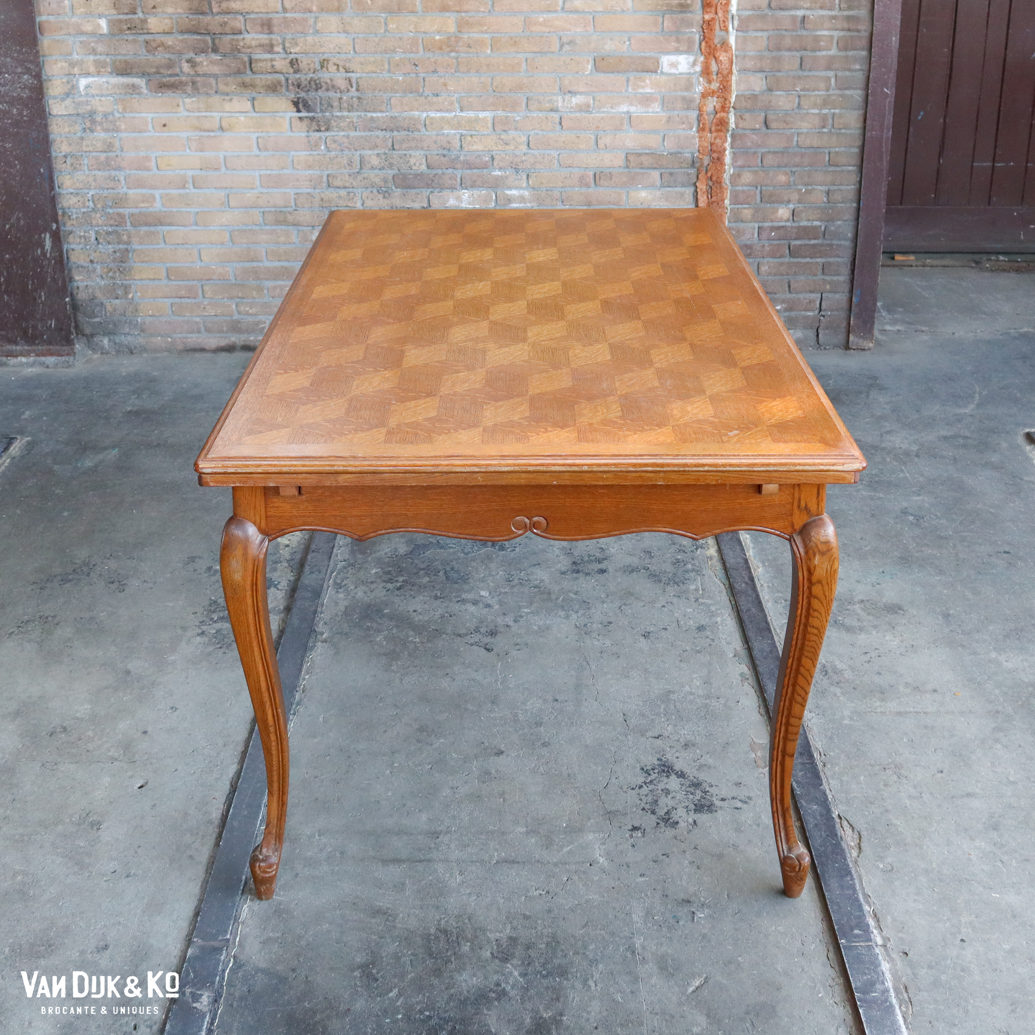 Vintage uitschuifbare tafel