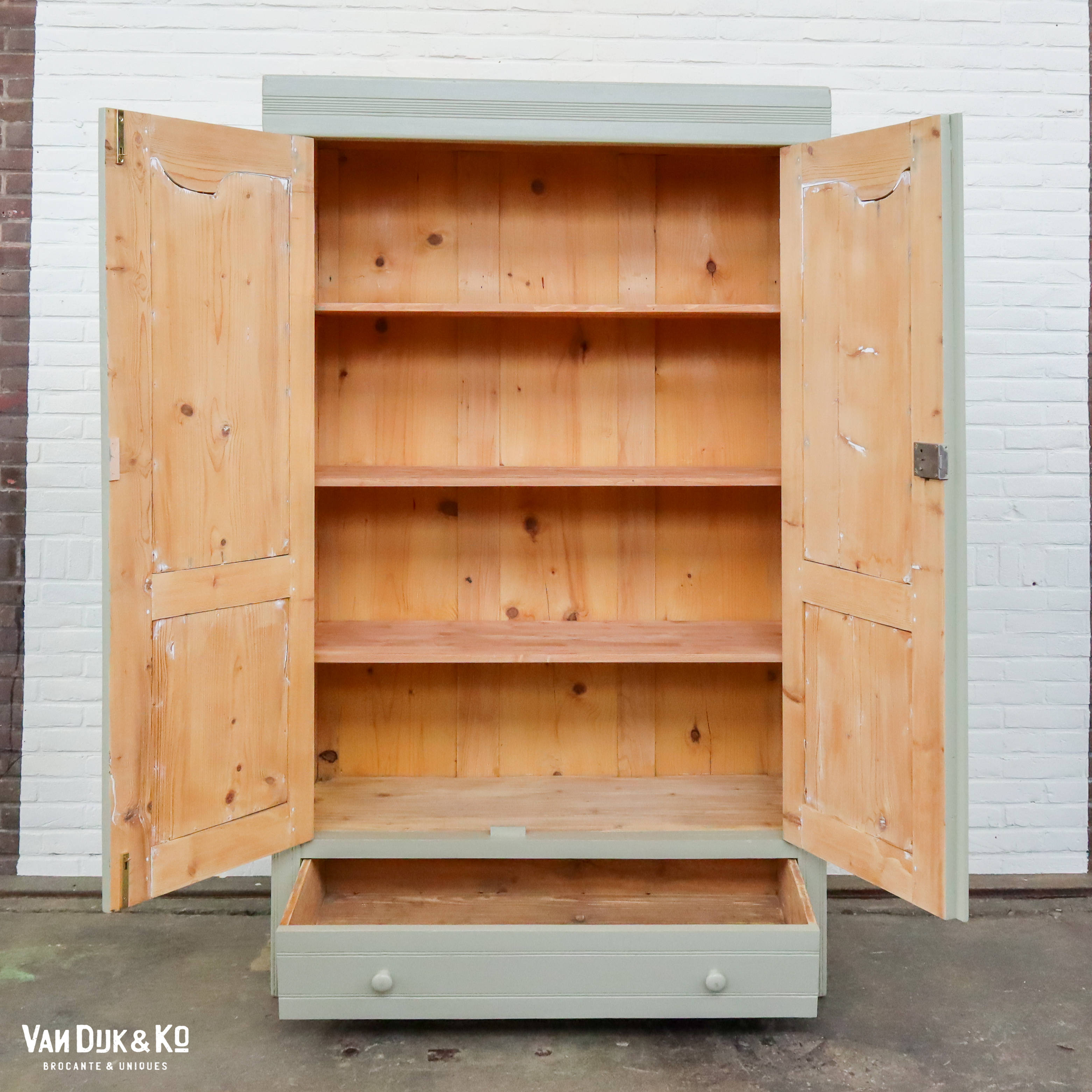 Brocante linnenkast - Afbeelding 3