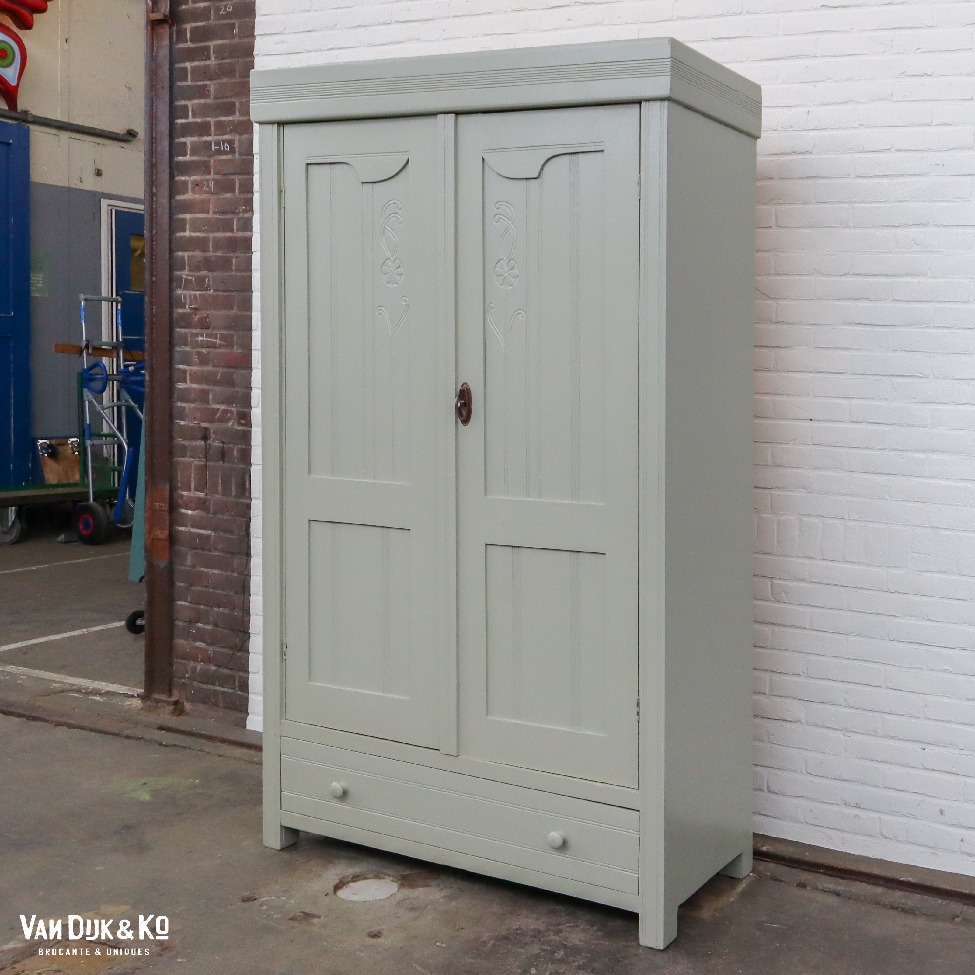 Brocante linnenkast - Afbeelding 2