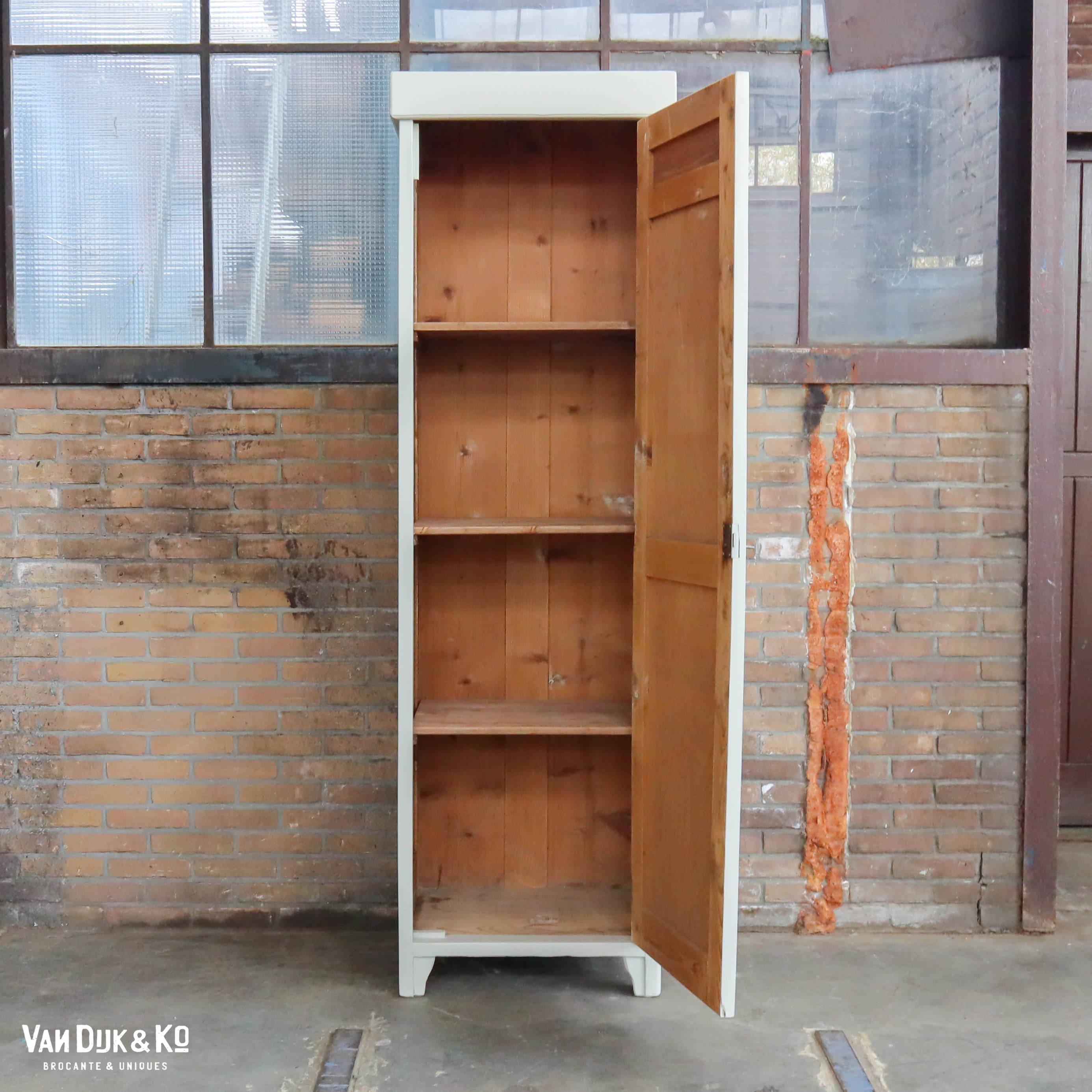 Witte eendeurs kast - Afbeelding 3