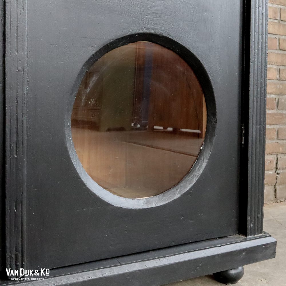 Zwarte vitrine kast - Afbeelding 8