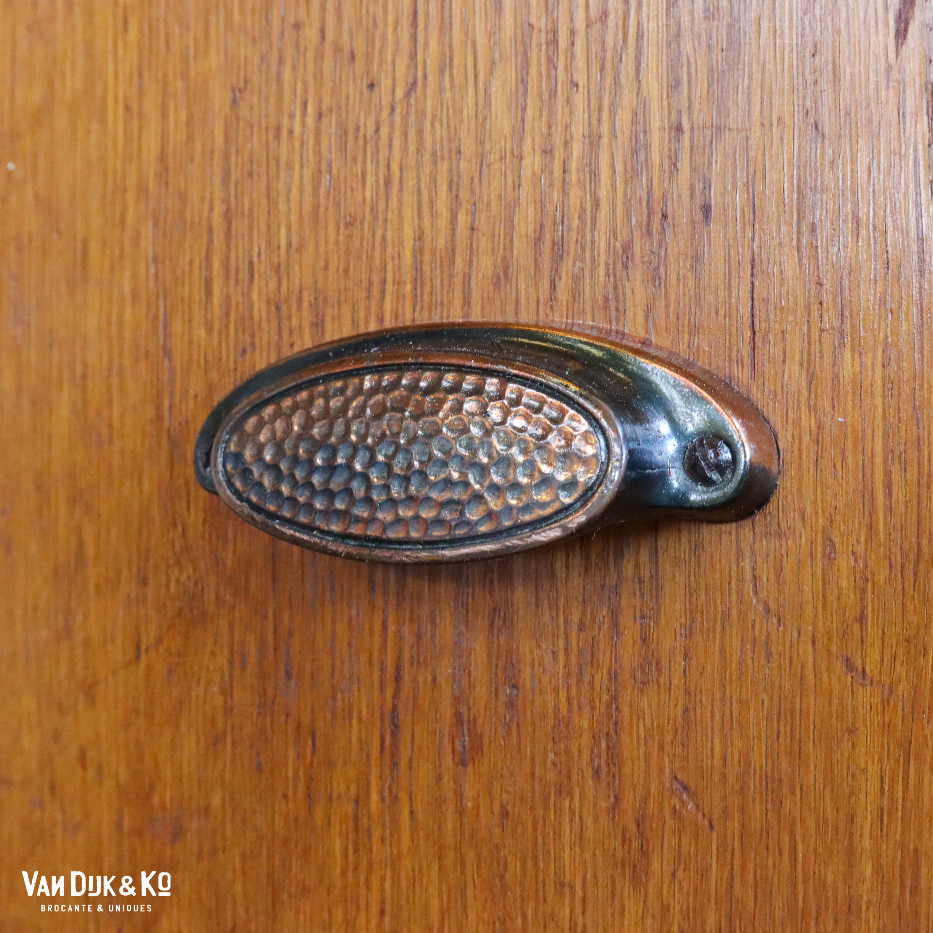 Vintage houten archiefkast - Afbeelding 11