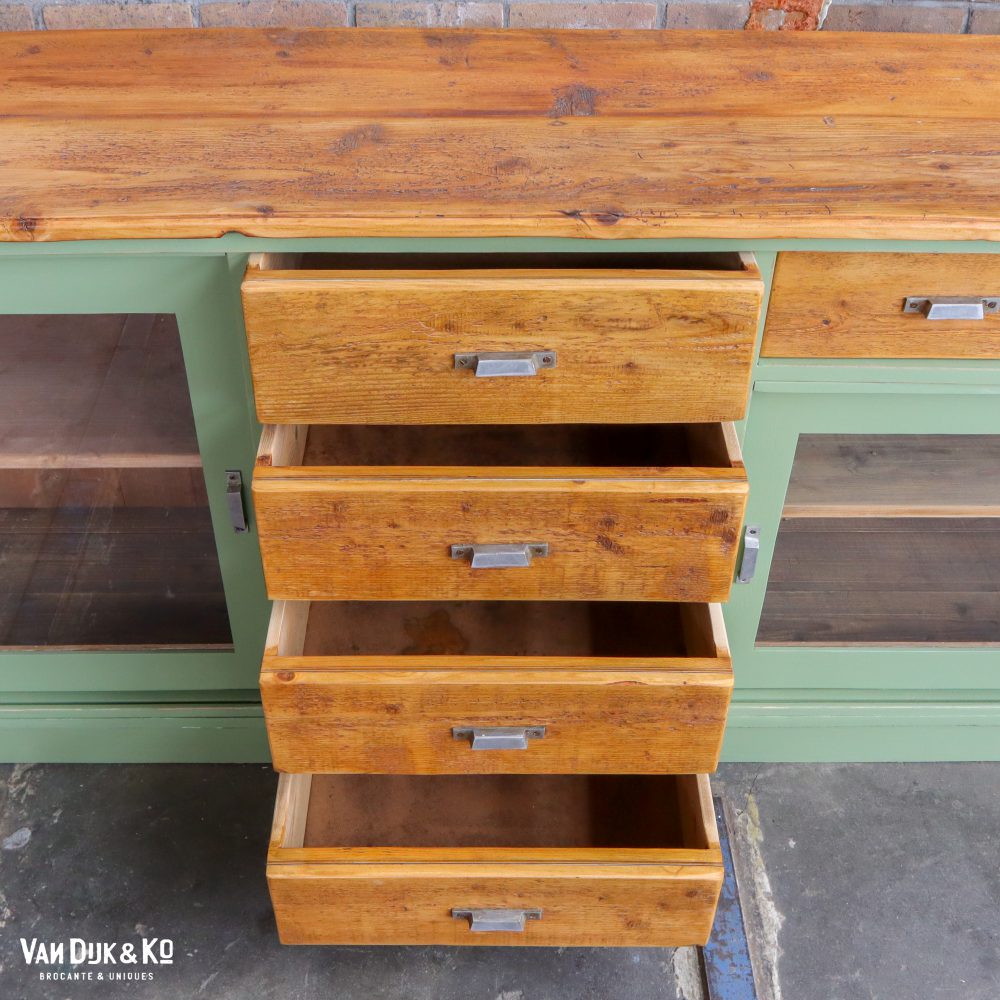 Brocante groene toog - Afbeelding 7