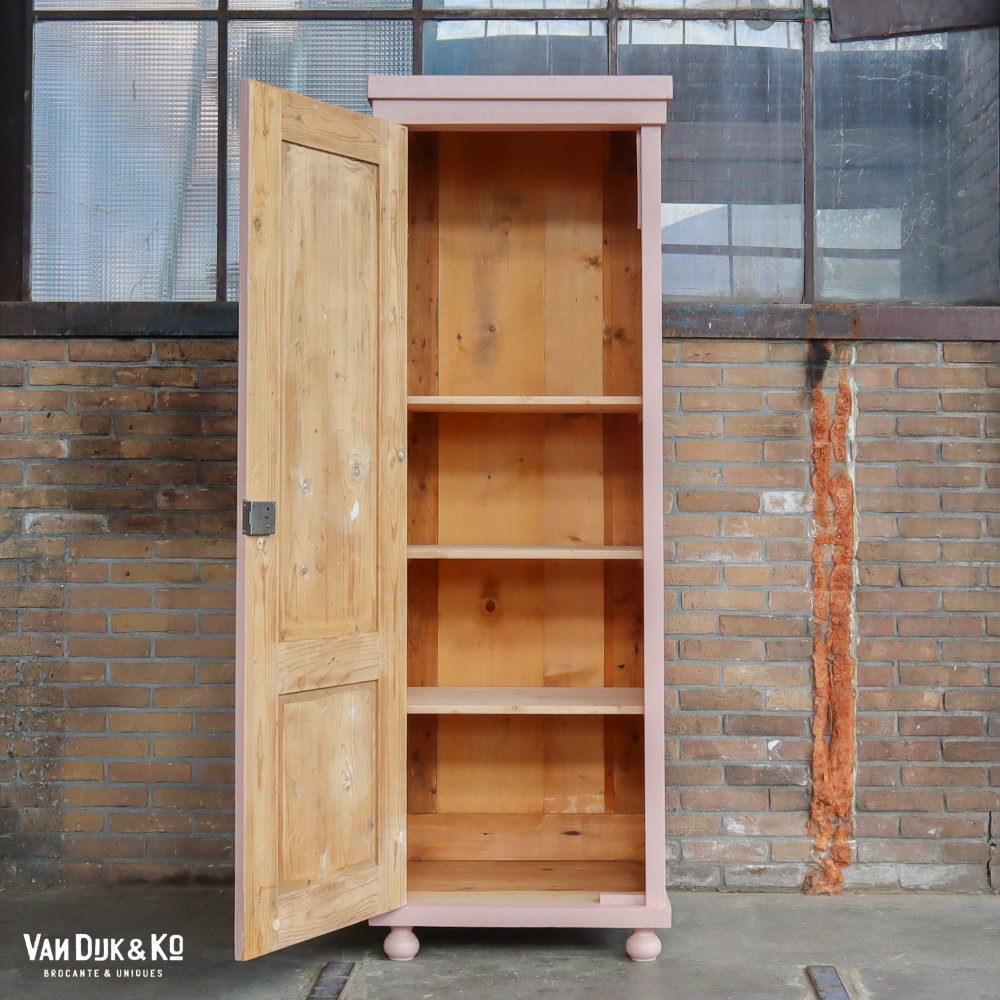 Roze eendeurs linnenkast - Afbeelding 3