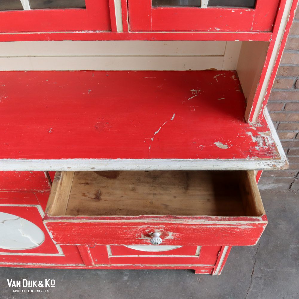 Rood-witte buffetkast - Afbeelding 4