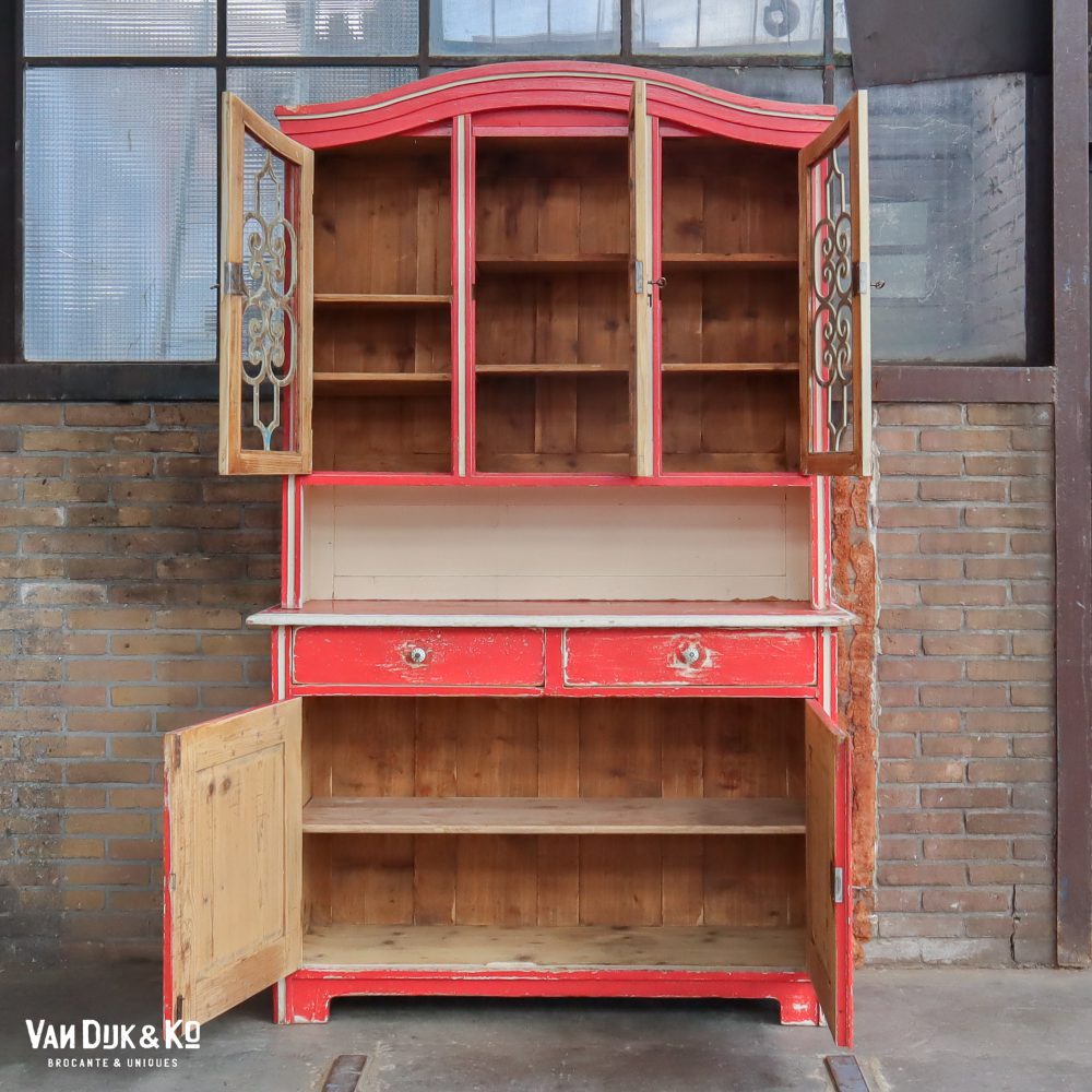 Rood-witte buffetkast - Afbeelding 3