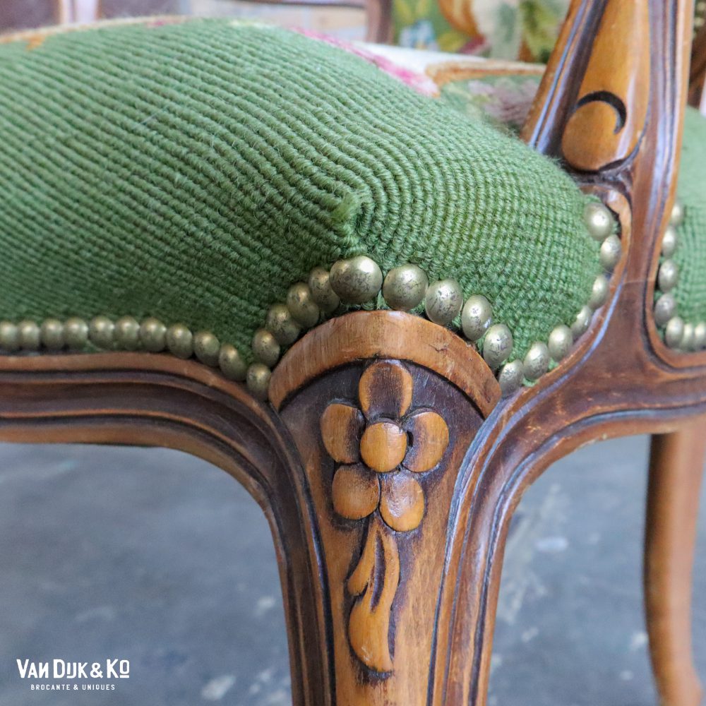 Vintage Louis XV stoel - Afbeelding 7