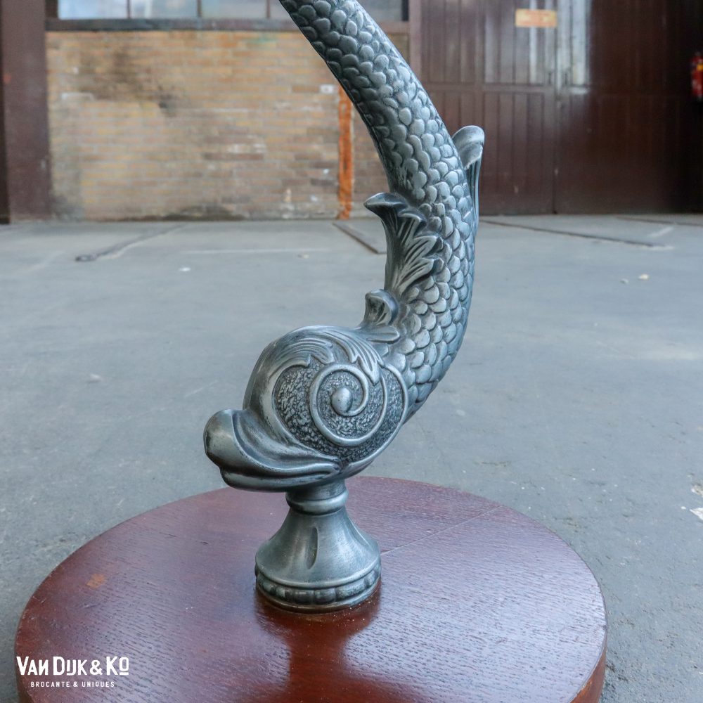 Vintage bijzettafel met Koi Karper - Afbeelding 3