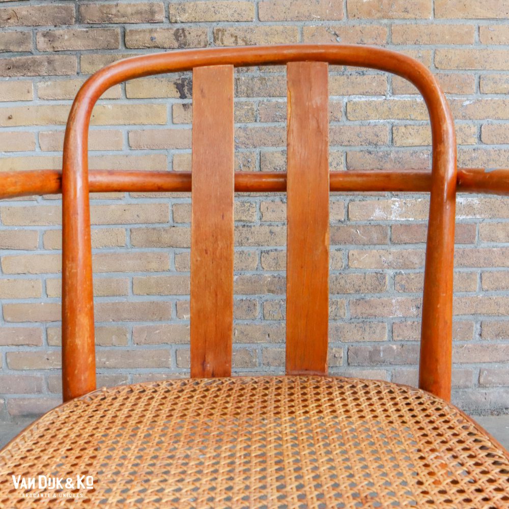 Vintage stoel met webbing zitting - Afbeelding 5