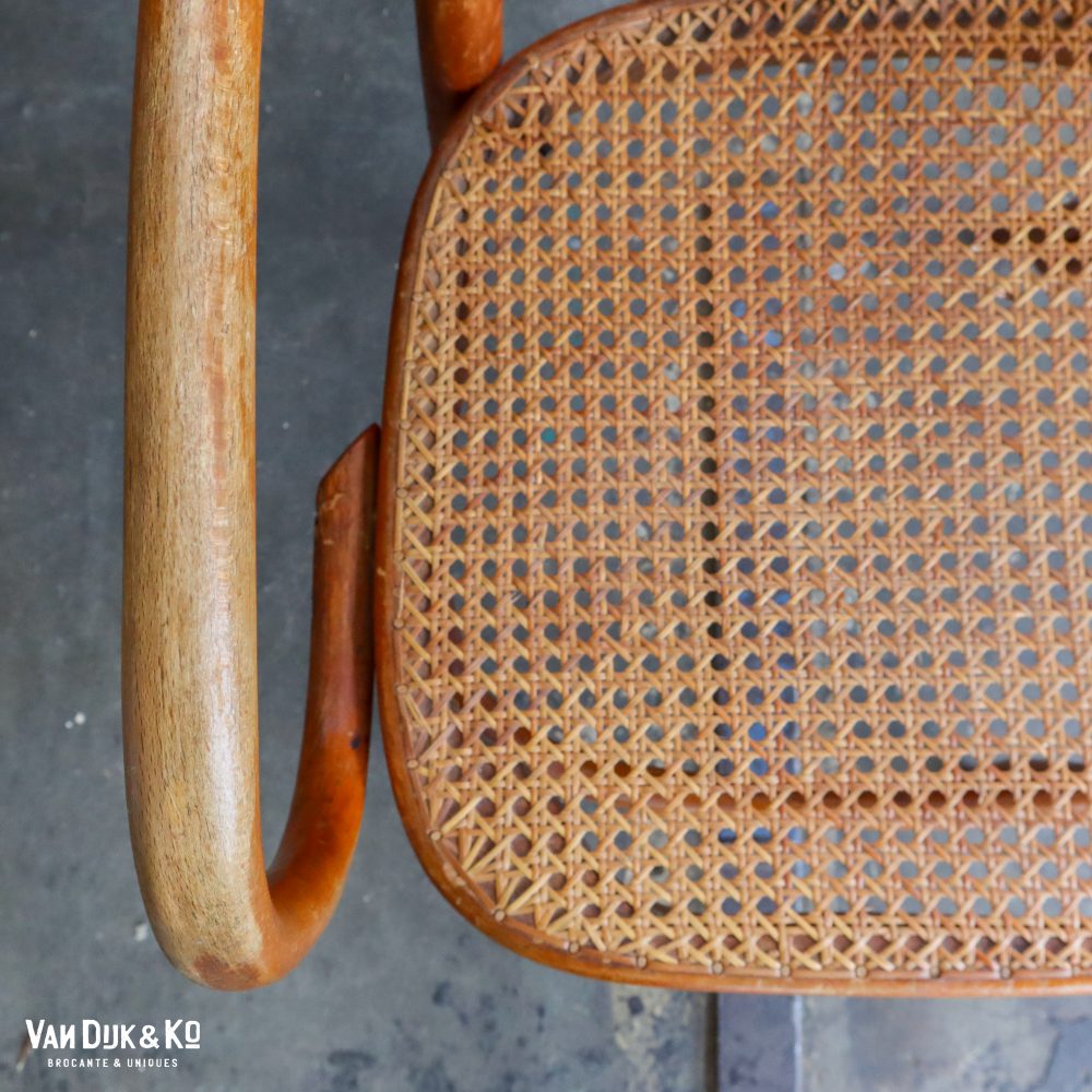 Vintage stoel met webbing zitting - Afbeelding 7