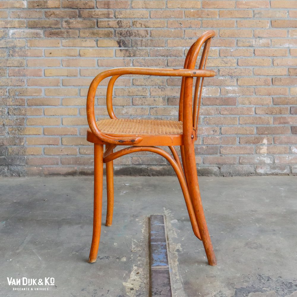 Vintage stoel met webbing zitting - Afbeelding 2