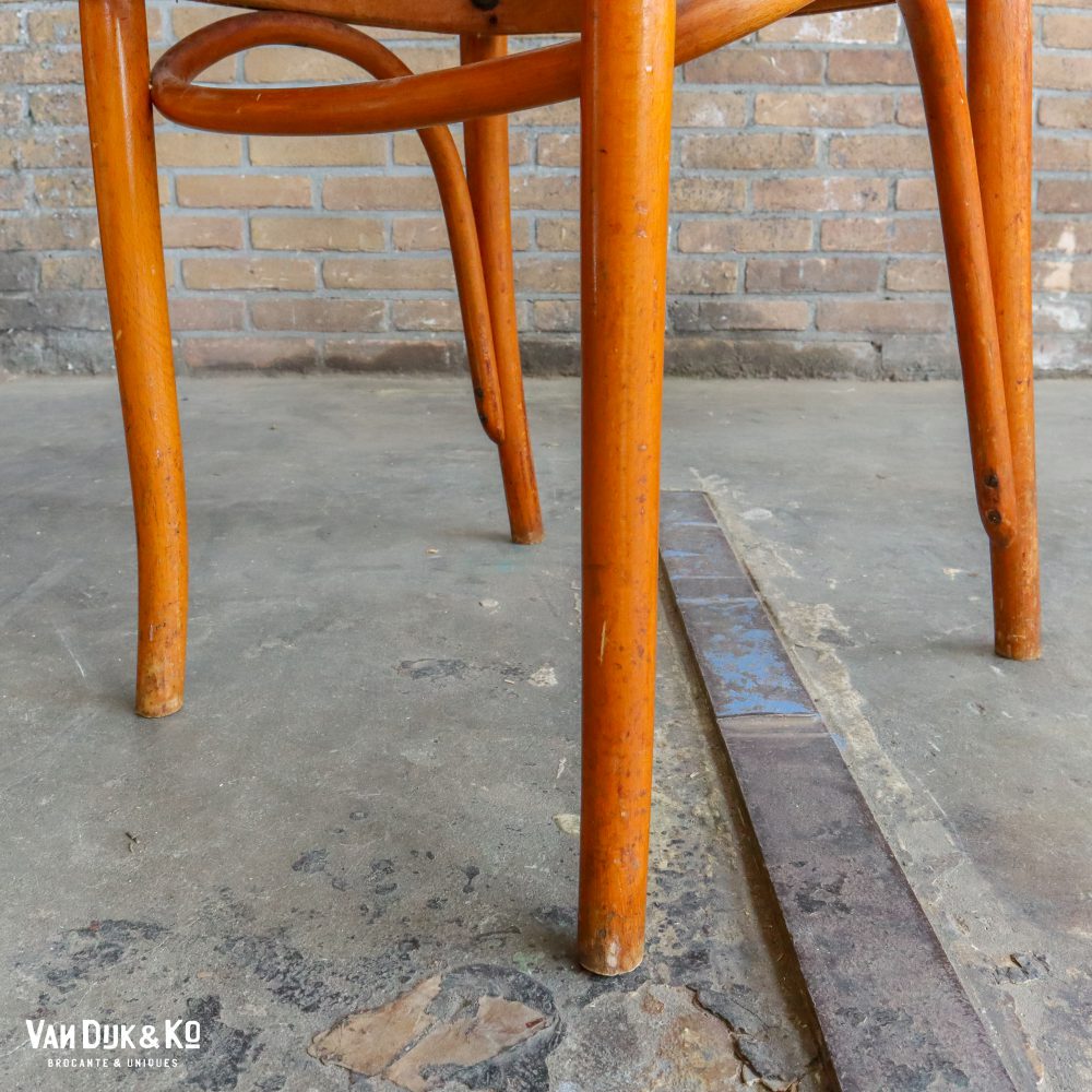 Vintage stoel met webbing zitting - Afbeelding 8