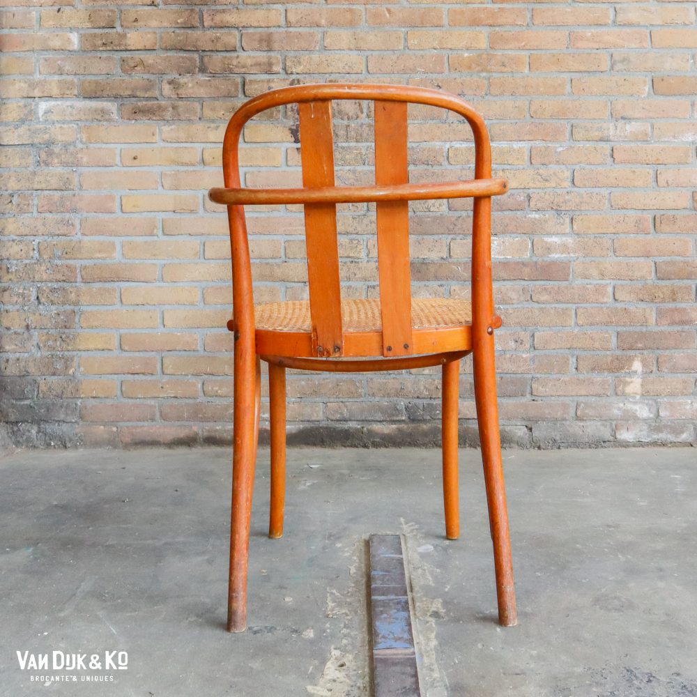 Vintage stoel met webbing zitting - Afbeelding 3