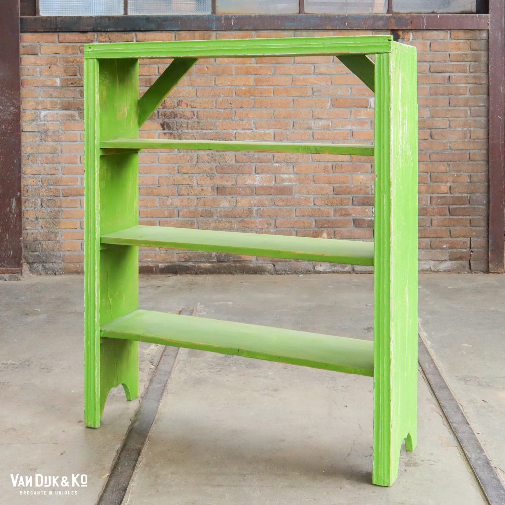 Groene boekenkast