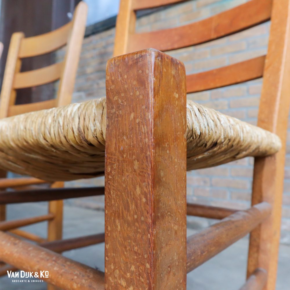 Vintage stoelen met rieten zitting - Afbeelding 12
