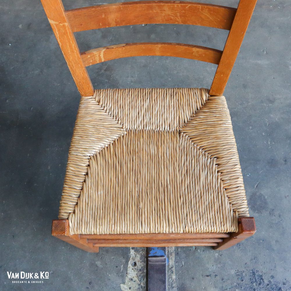 Vintage stoelen met rieten zitting - Afbeelding 8