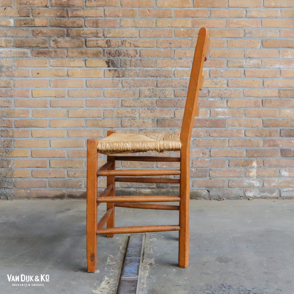 Vintage stoelen met rieten zitting - Afbeelding 6