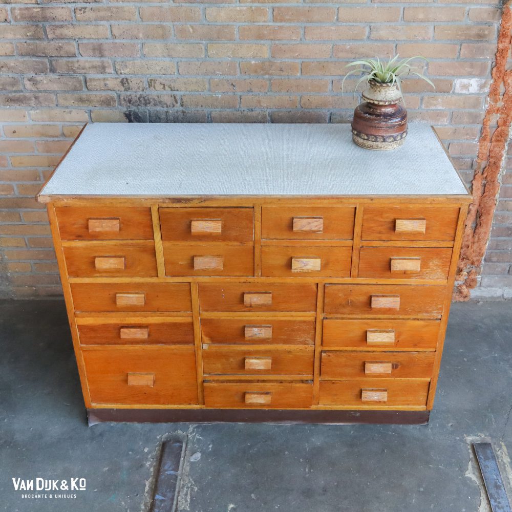 Vintage ladekast - Afbeelding 4