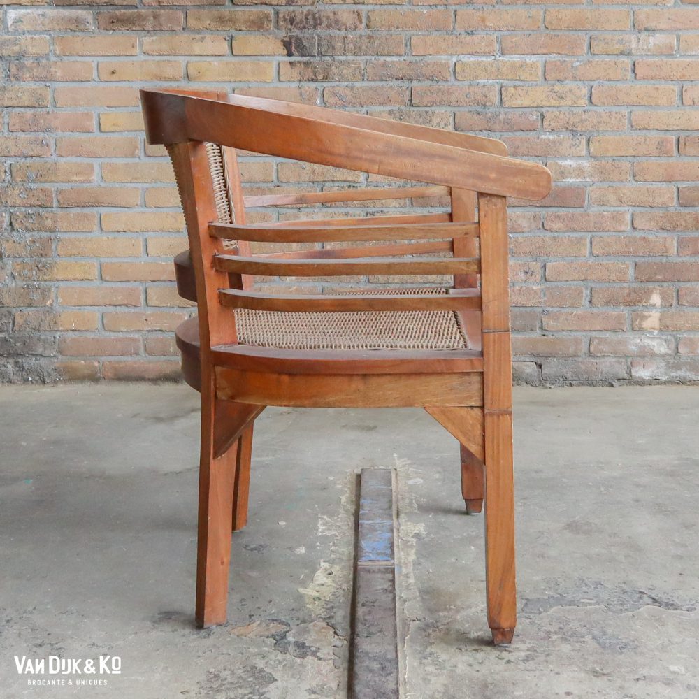 Houten stoel met armleuning - Afbeelding 3