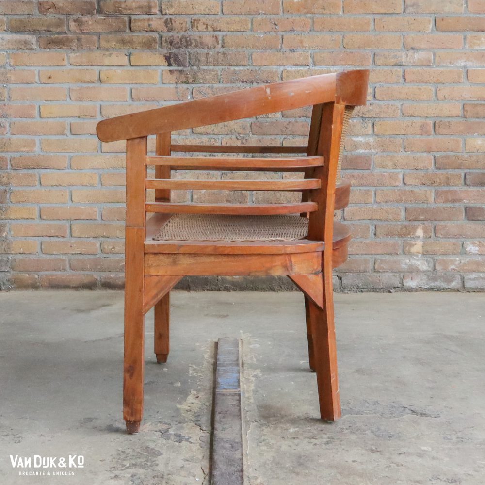Houten stoel met armleuning - Afbeelding 5