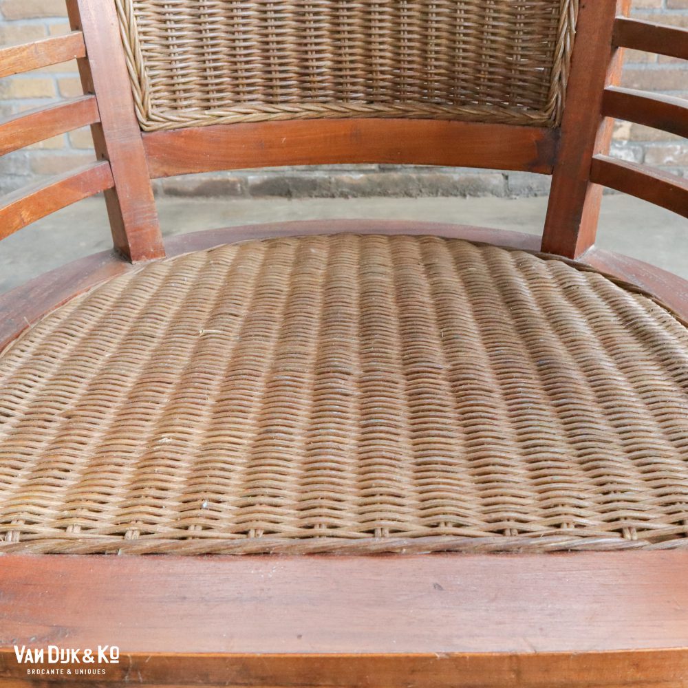 Houten stoel met armleuning - Afbeelding 7