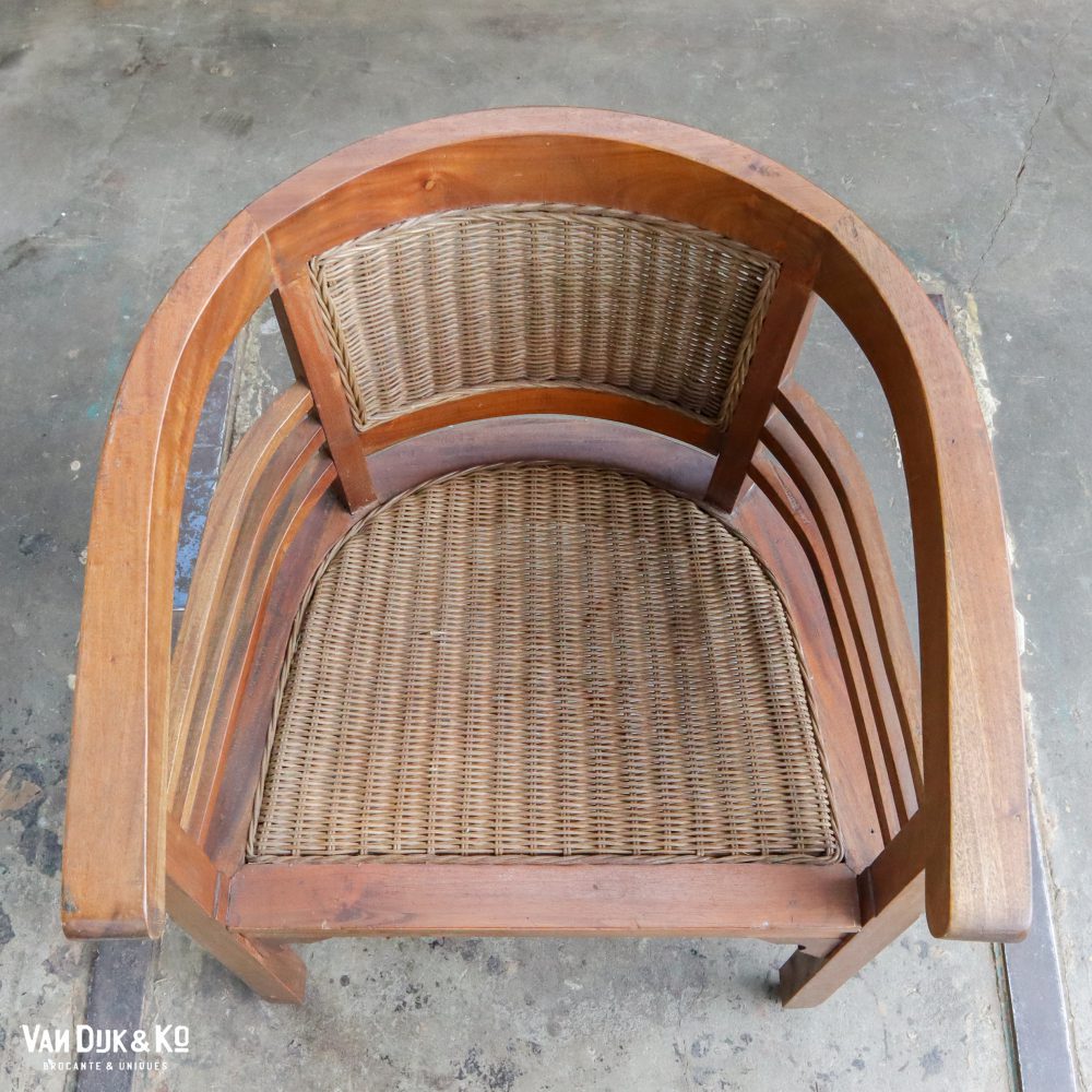 Houten stoel met armleuning - Afbeelding 6