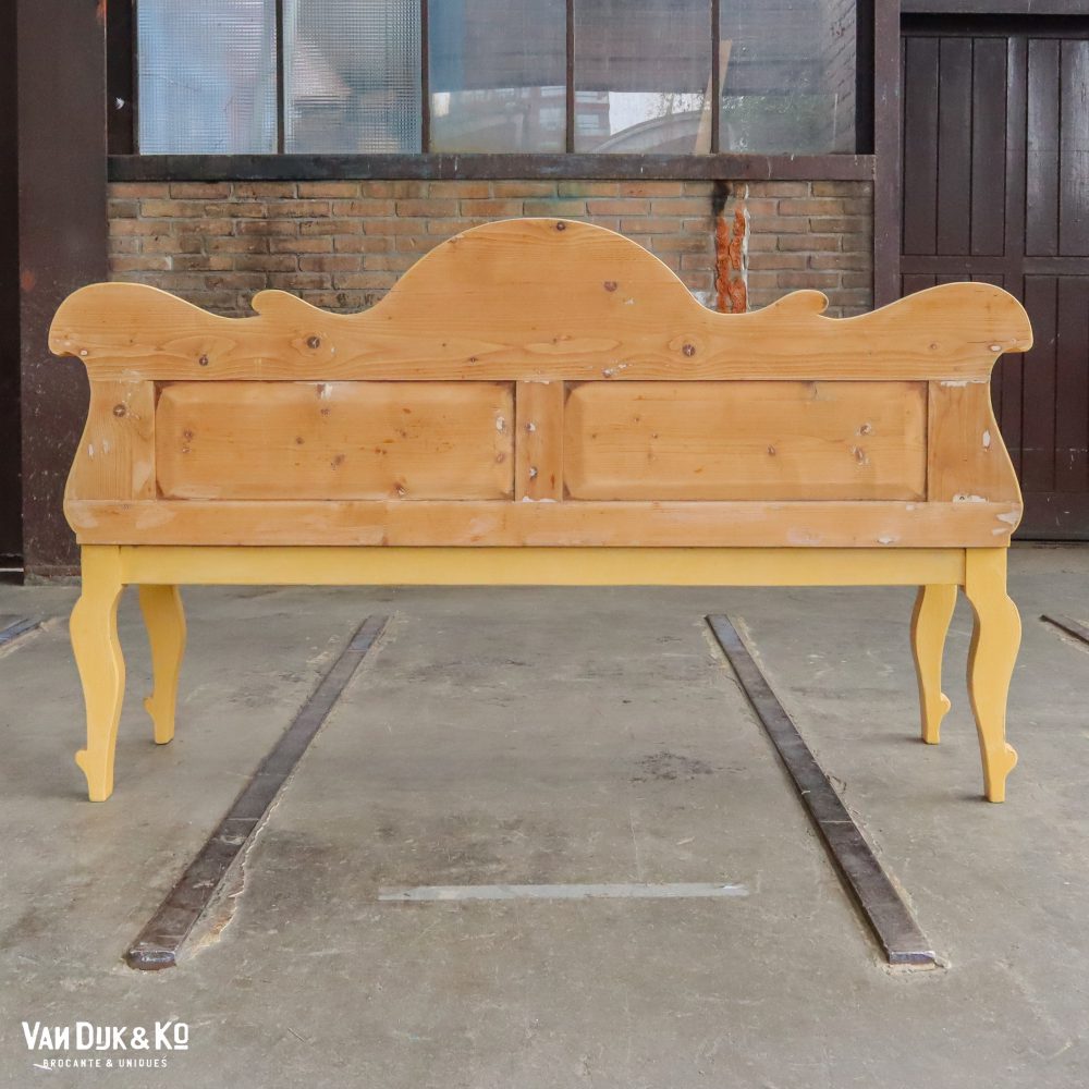 Gele brocante bank - Afbeelding 6