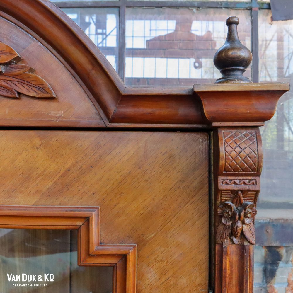 Brocante eendeurs vitrinekast - Afbeelding 6