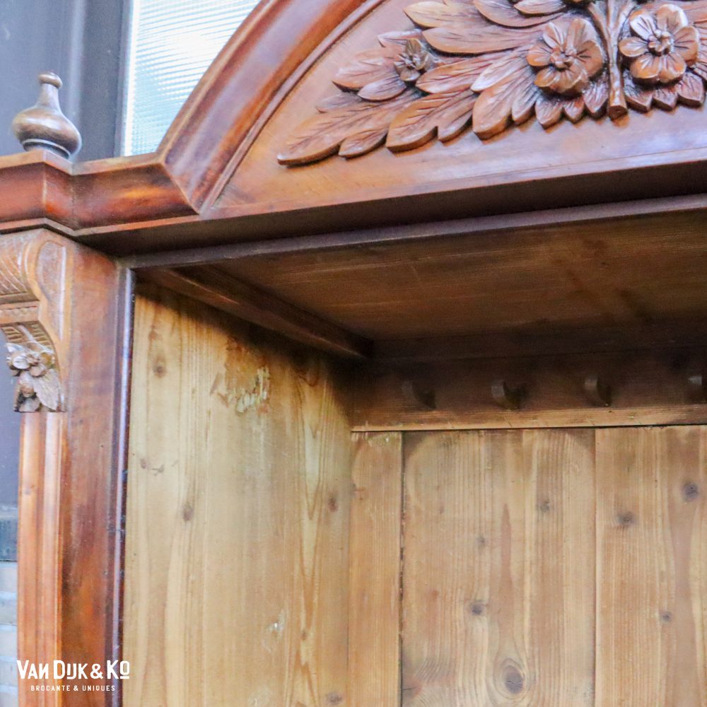 Brocante eendeurs vitrinekast - Afbeelding 8