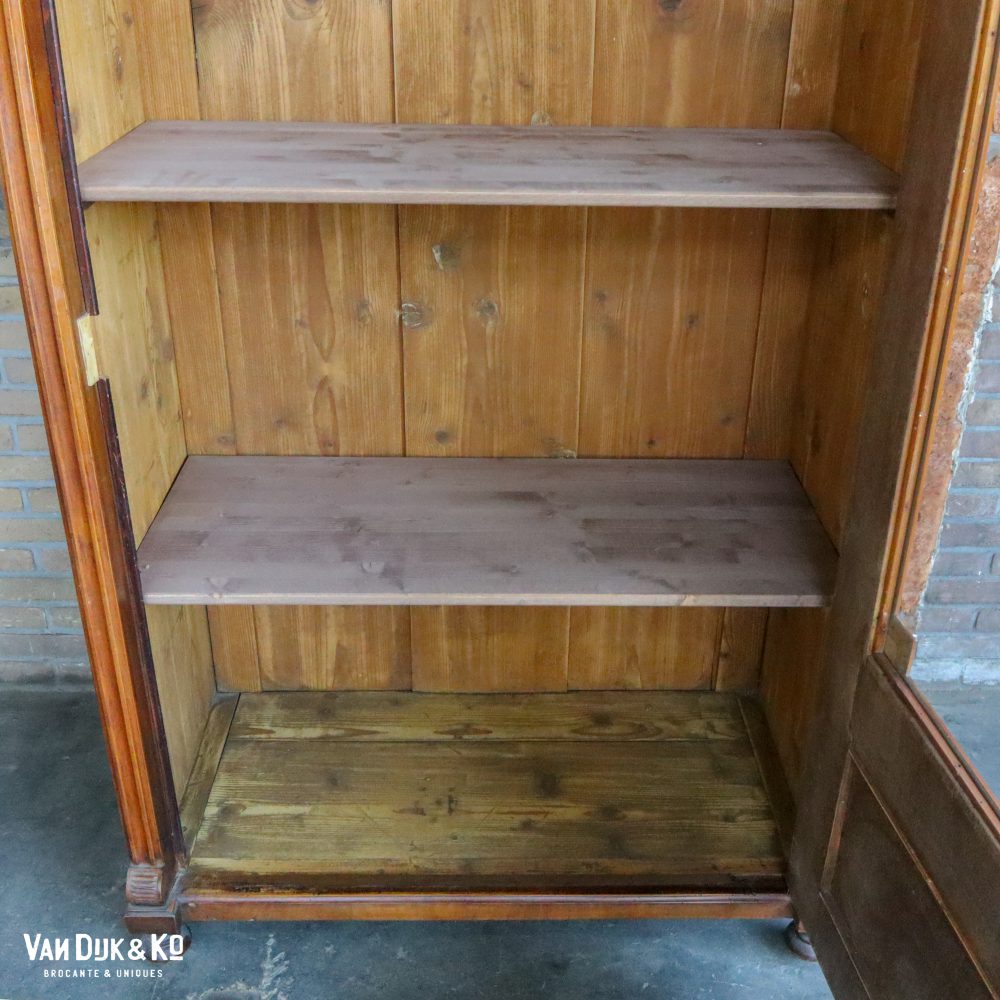 Brocante eendeurs vitrinekast - Afbeelding 4