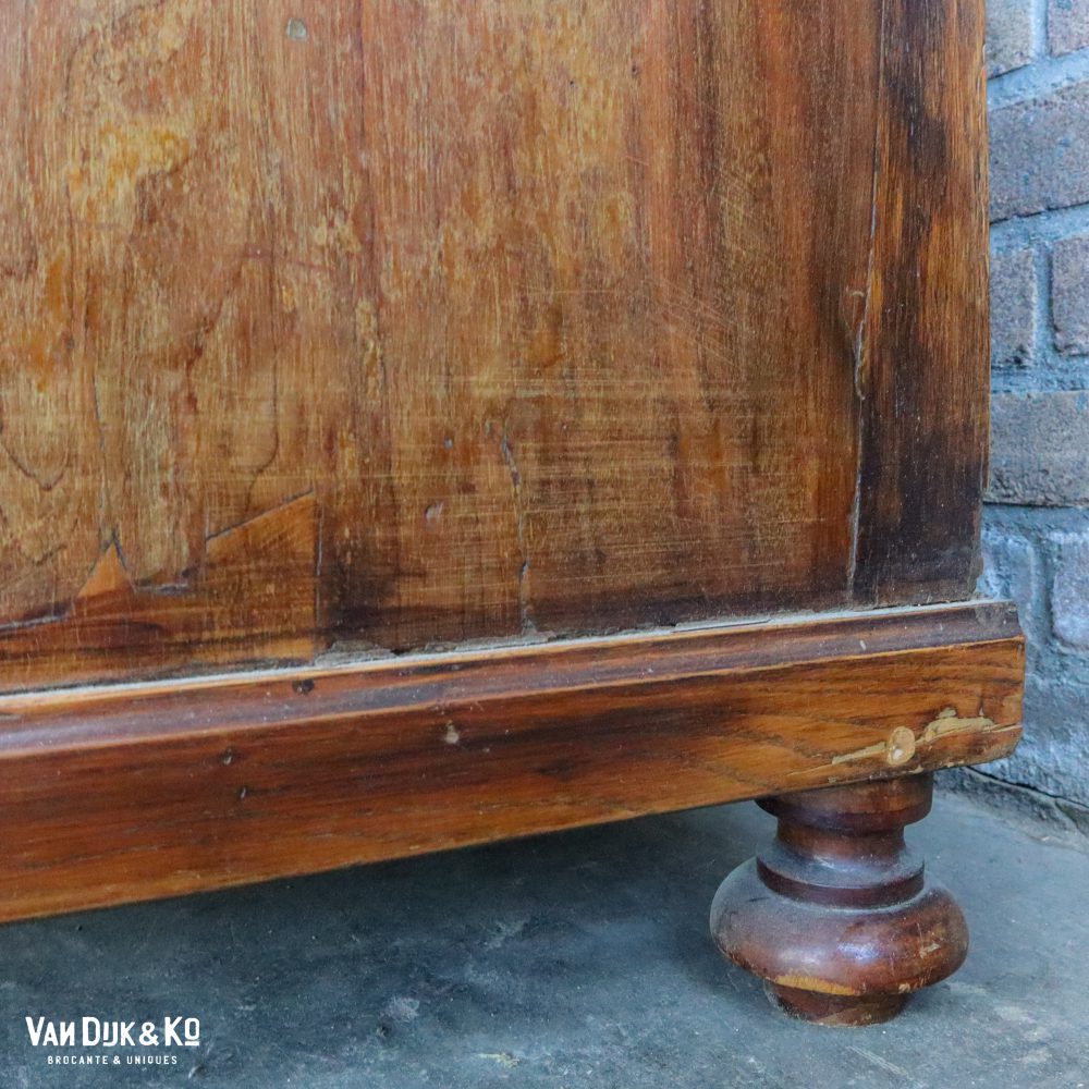 Brocante eendeurs vitrinekast - Afbeelding 7