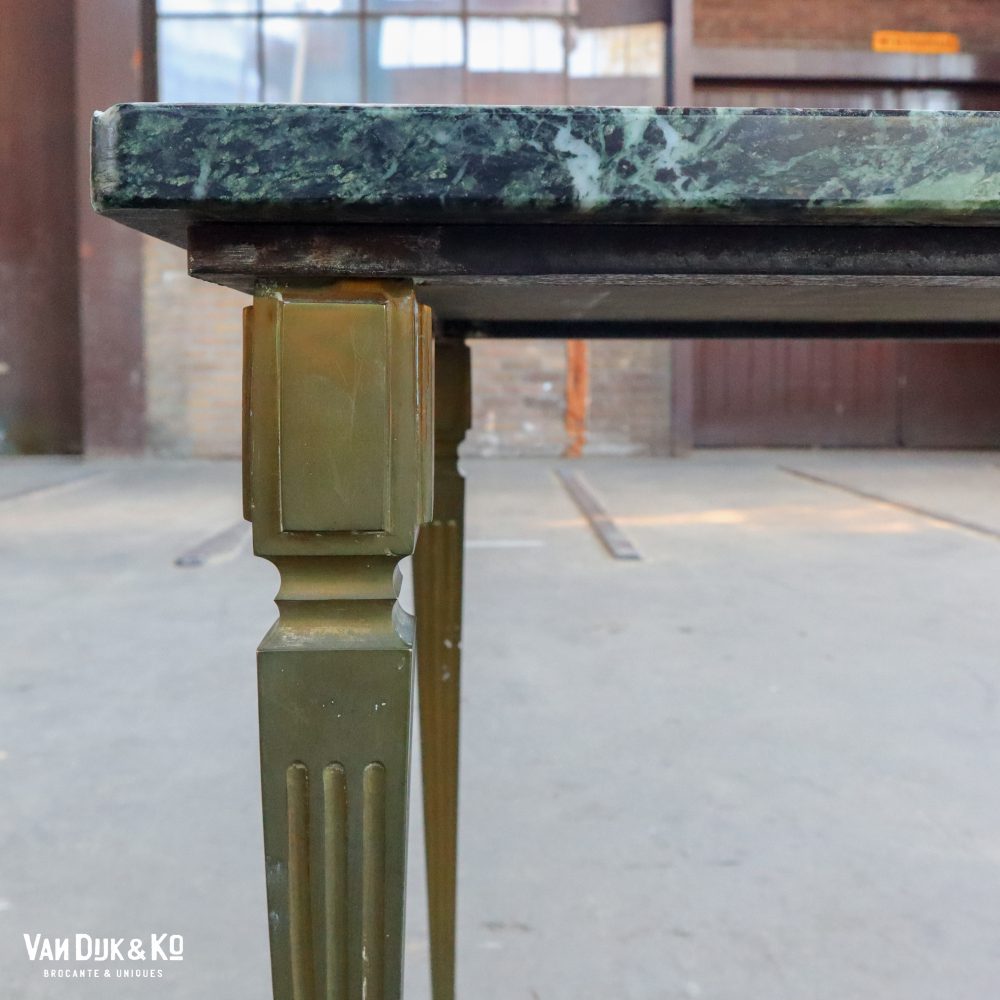Vintage salontafel met marmeren blad - Afbeelding 3