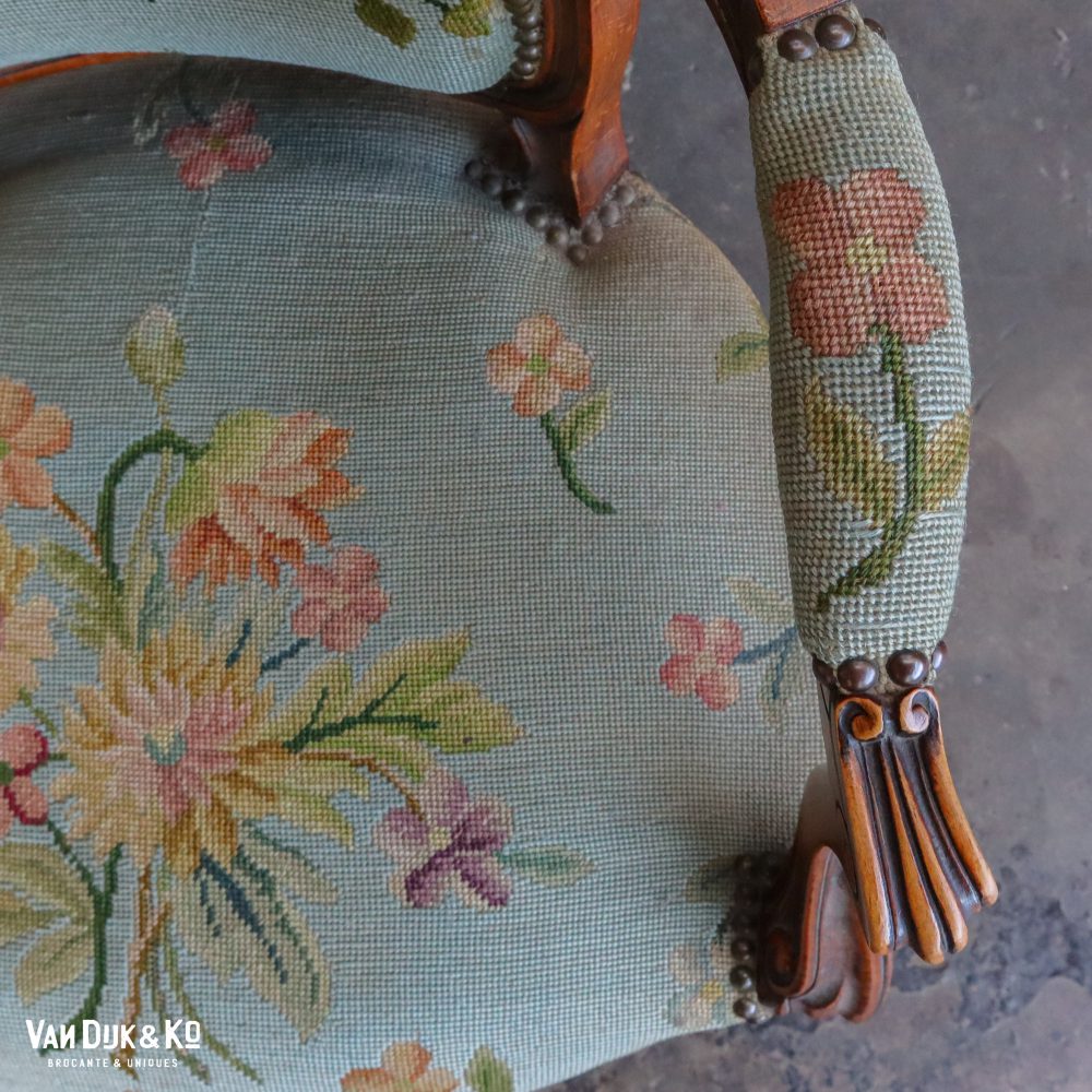Vintage Louis XV stoel - Afbeelding 4