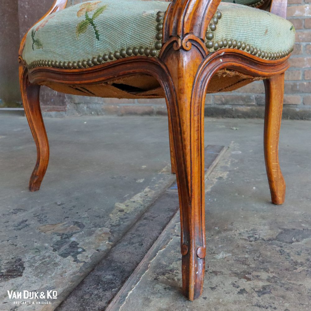 Vintage Louis XV stoel - Afbeelding 7