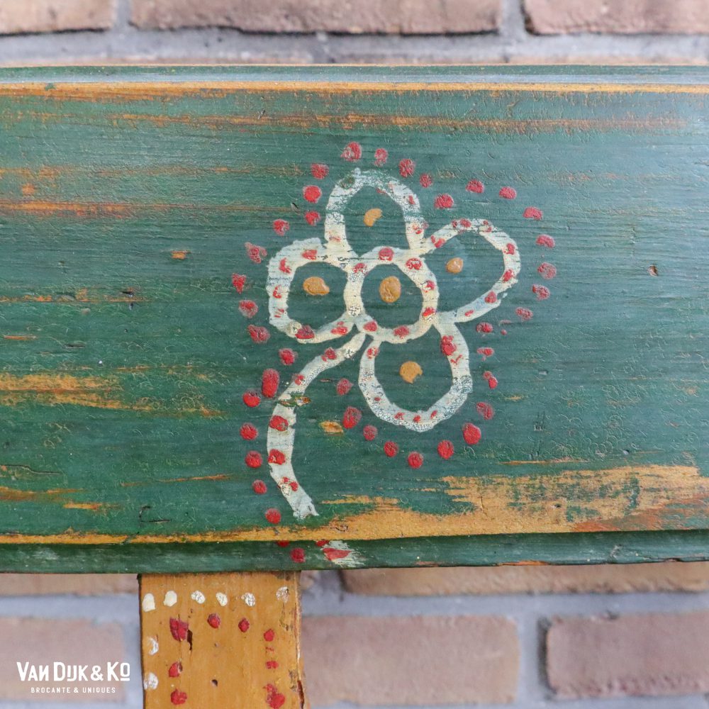 Beschilderde houten klepbank - Afbeelding 8