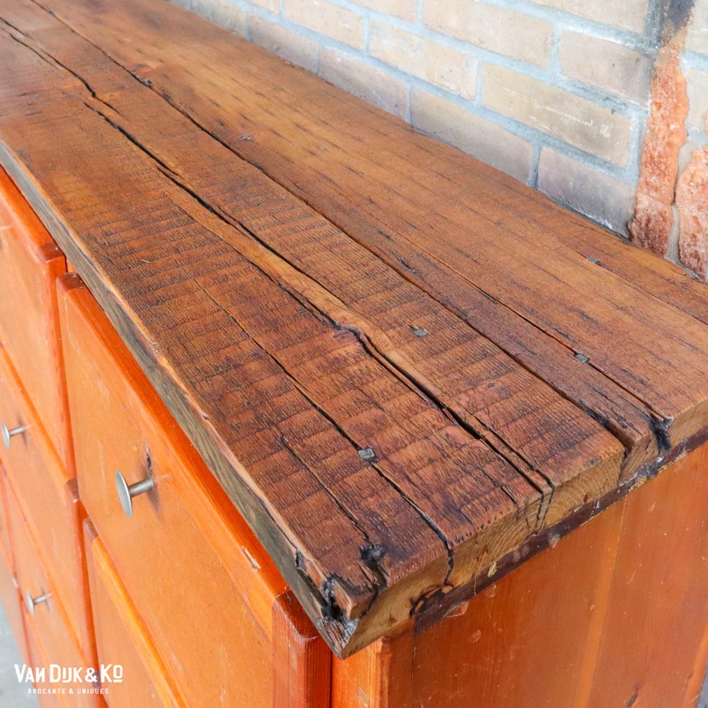 Vintage kleppenkast - Afbeelding 4