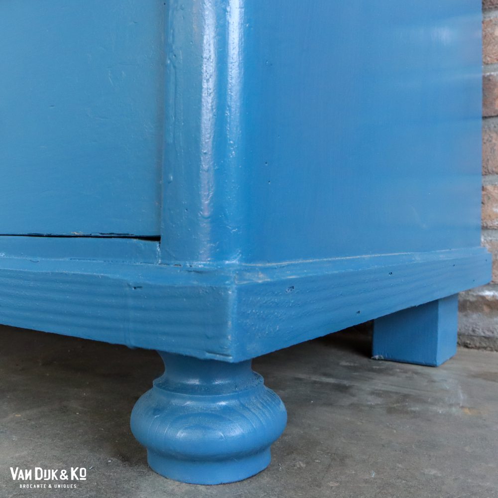 Blauwe tweedeurs kast - Afbeelding 9