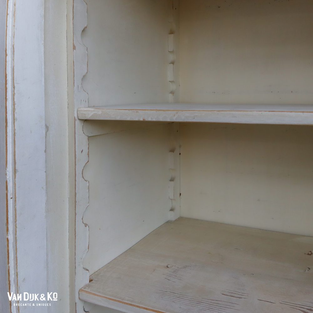 Brocante witte buffetkast - Afbeelding 5