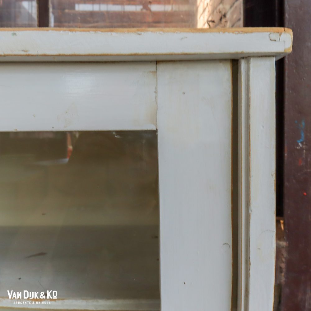 Brocante witte buffetkast - Afbeelding 7