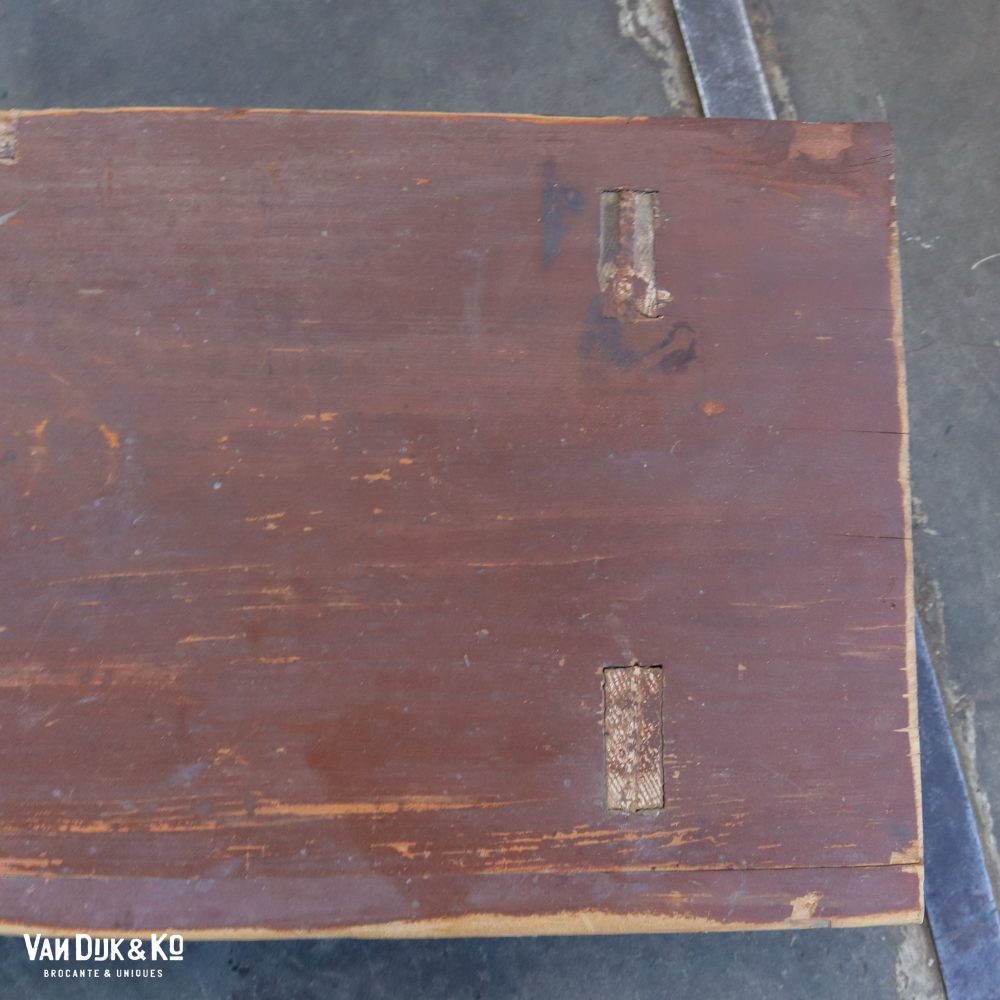 Brocante houten bankje - Afbeelding 5