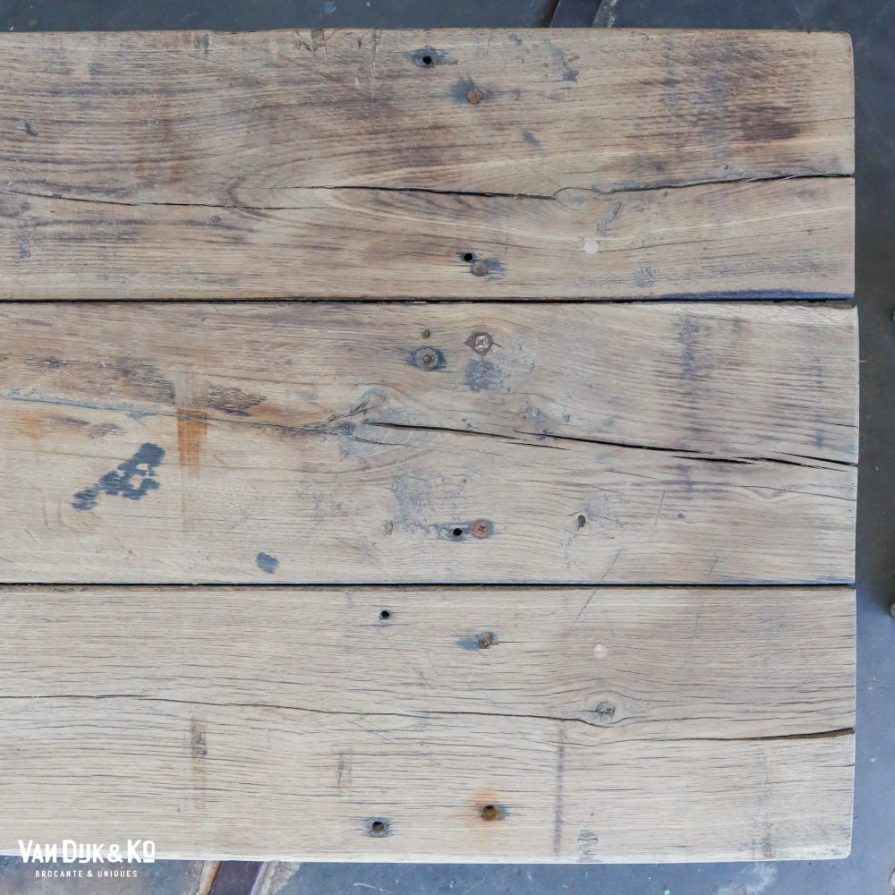 Landelijke kruispoot tafel - Afbeelding 4