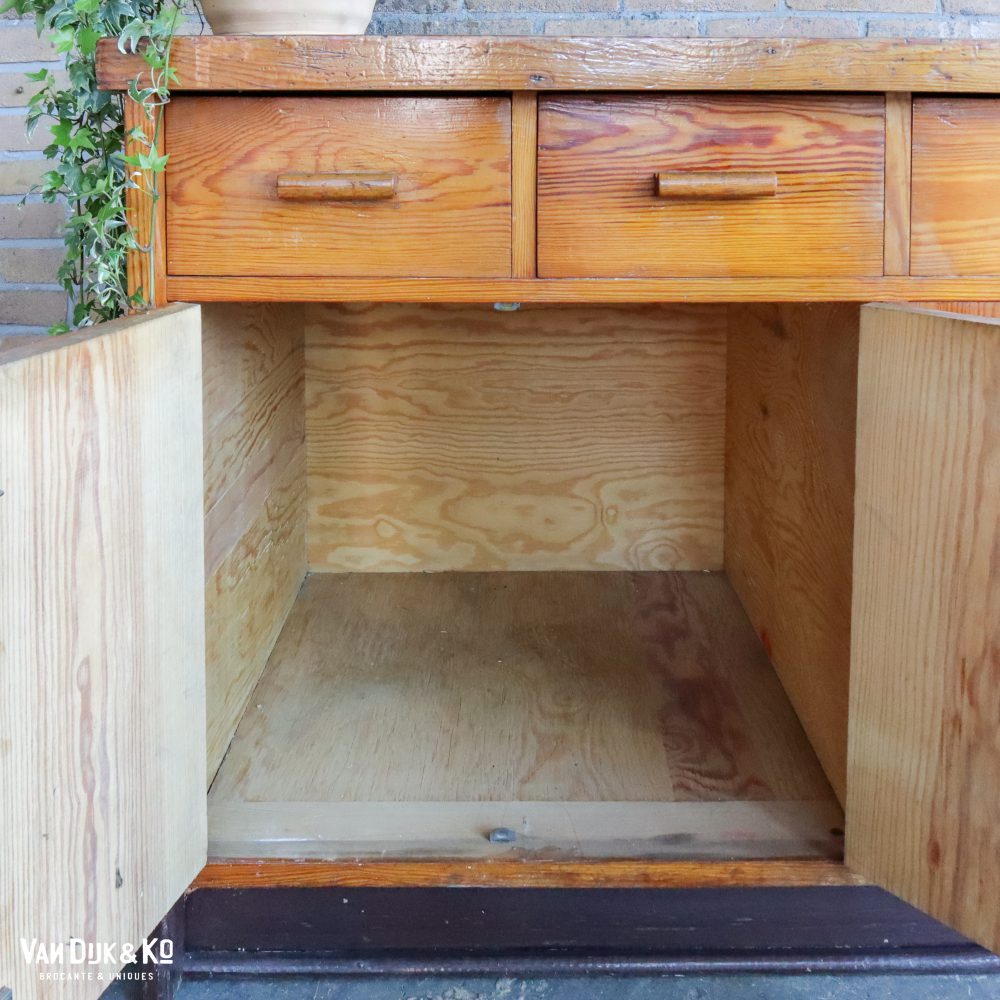 Houten vintage dressoir - Afbeelding 4