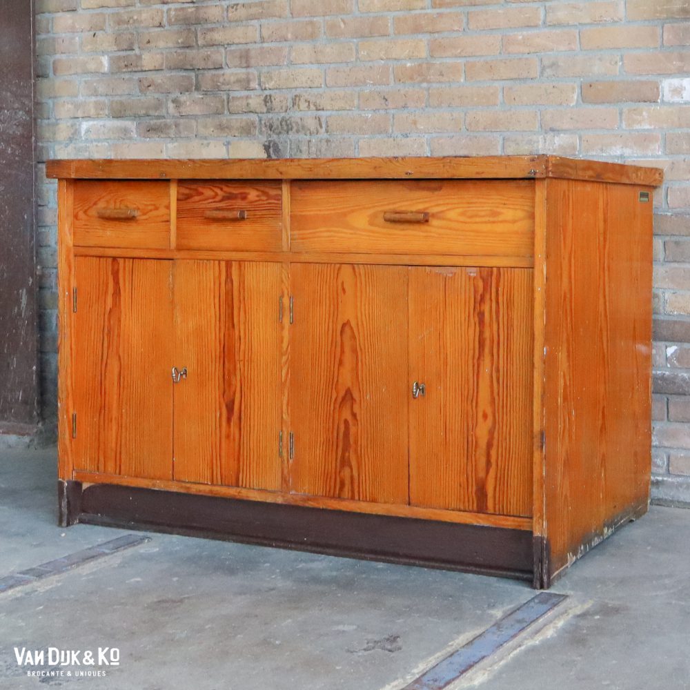 Houten vintage dressoir