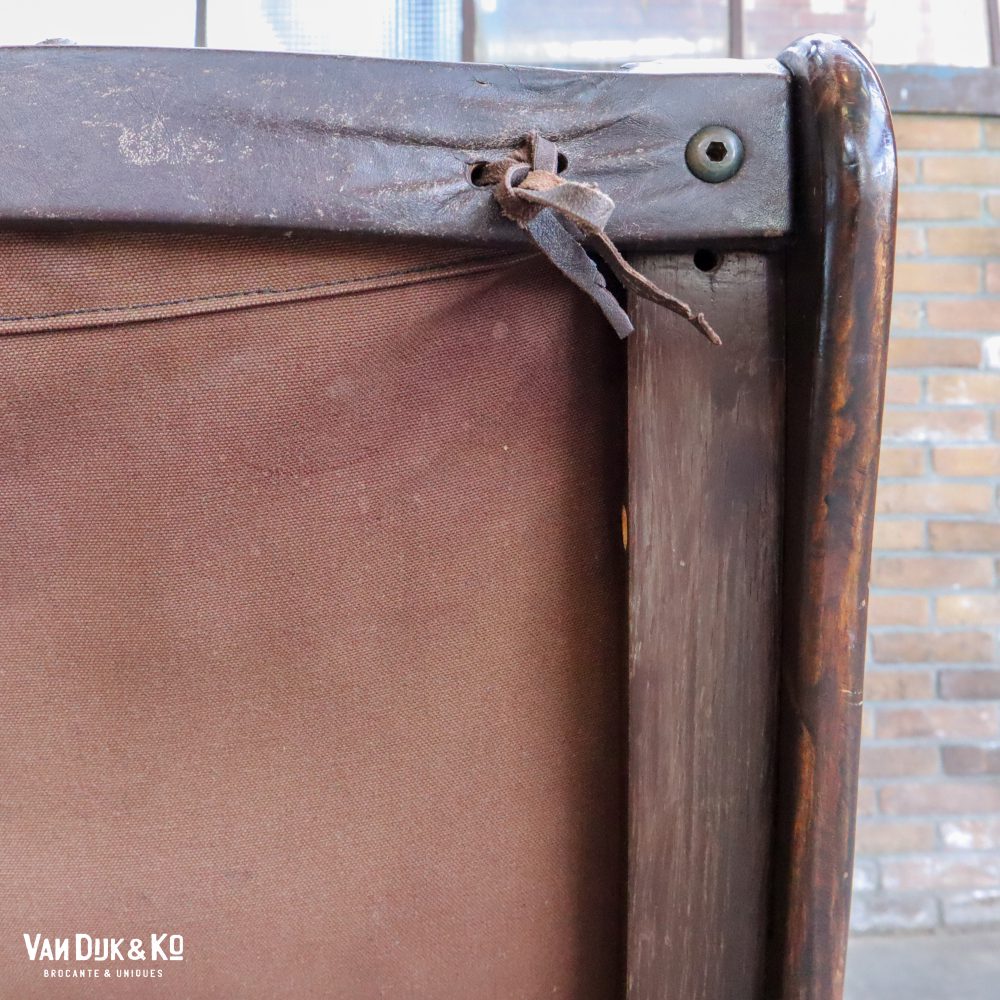 Vintage leren fauteuil - Afbeelding 9